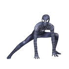 Men Adult BLACK Spiderman Costume Cosplay Fancy Dress Jumpsuit Outfit` Halloween